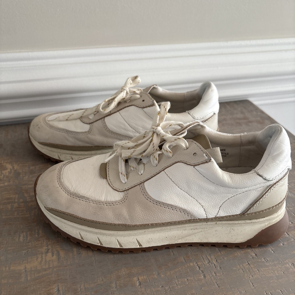 Madewell Kickoff‎ Trainer Sneakers Antique Cream Size 7.5 MB857